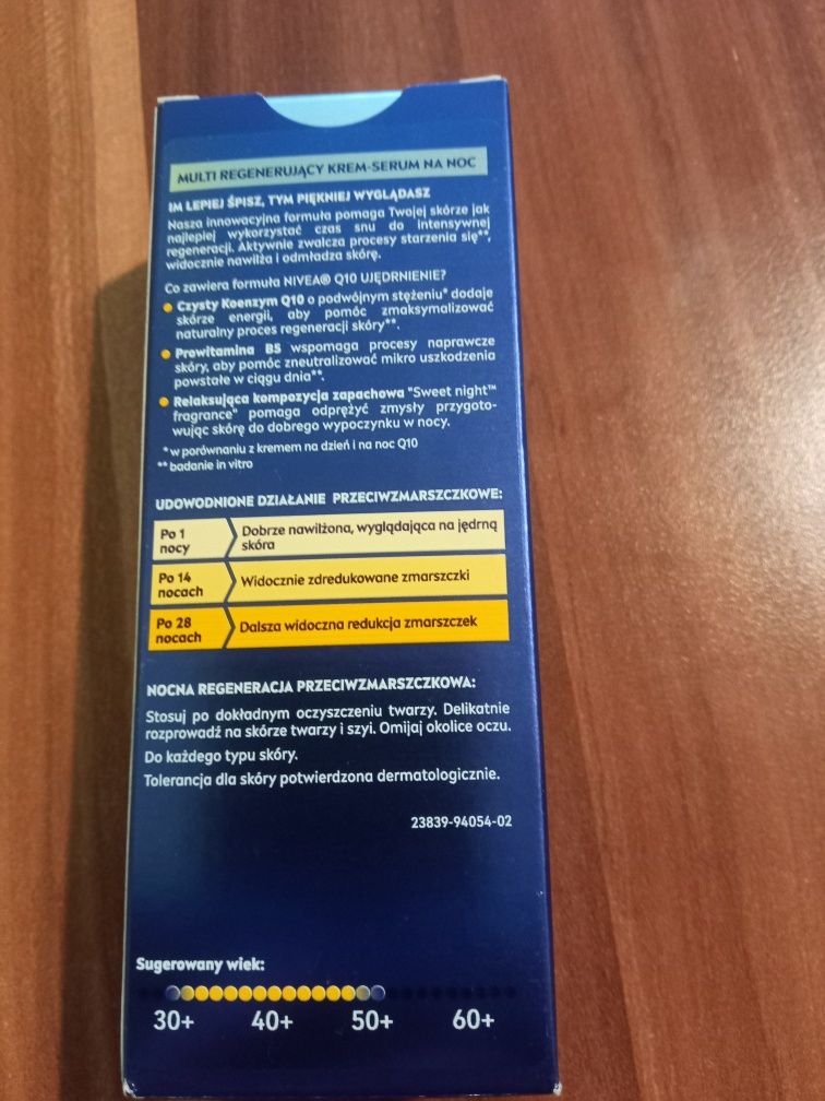 Nivea multi regenerujący krem serum na noc