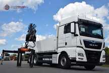 MAN TGX 26.460 // 6X2 // HDS FASSI F195AS22 // 6XPODUSZKA // OŚ SKRĘTNA // RETARDER  sprowadzony DE //  nadwozie 6,6 m // hds 4500 kg // ksiazka serwisowa