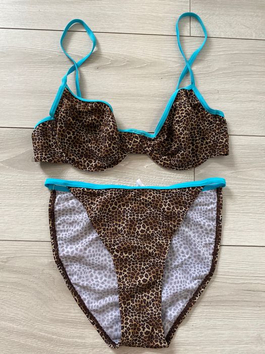 Трендовий купальник в леопардовий принт.Роздільний купальник
