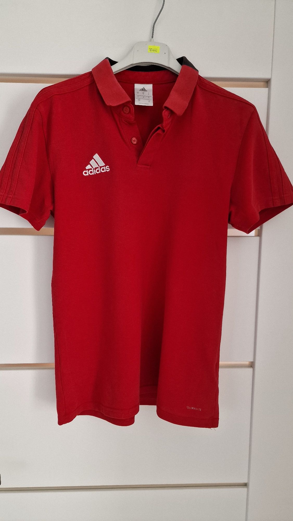 Czerwone Polo adidas