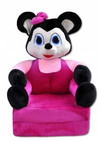 Дитяче плюшеве роскладне крісло міні маус mini mouse smyk