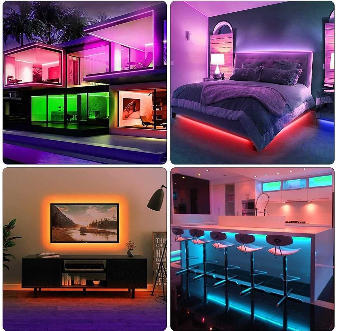 Taśma LED RGB 5m na USB listwa ledy oświetlenie telewizora samochodu