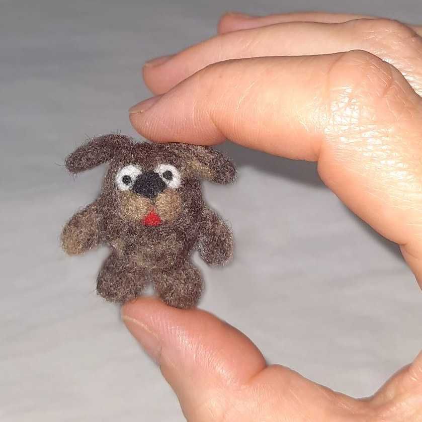 Миниатюрная игрушка Котик Собачка 3,5 см - питомцы для куклы Барби