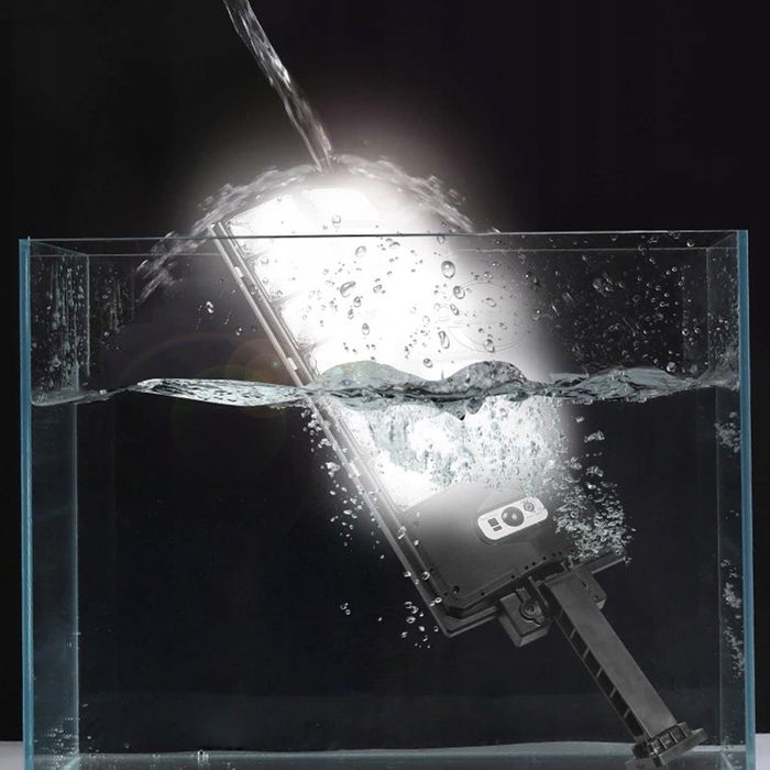 Lampa solarna 1000W CZUJNIK zmierzchu RUCHU z PILOTem halogen solar
