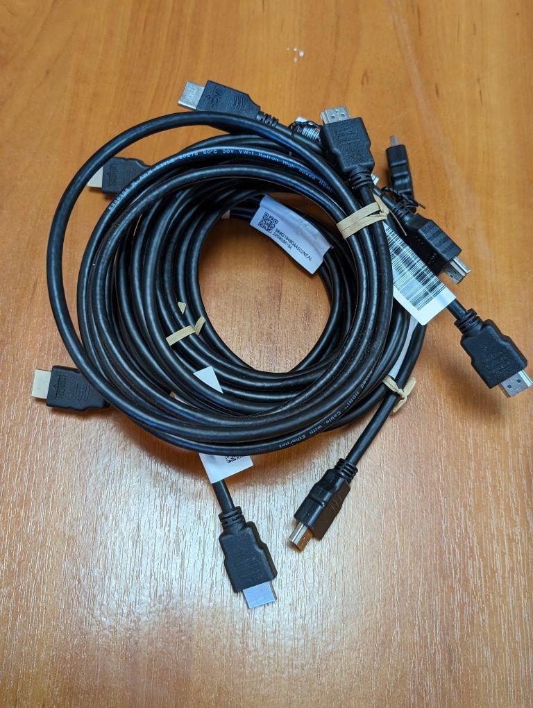 Кабель відео HDMI-HDMI/шнур.оригінальний. 100+штук.