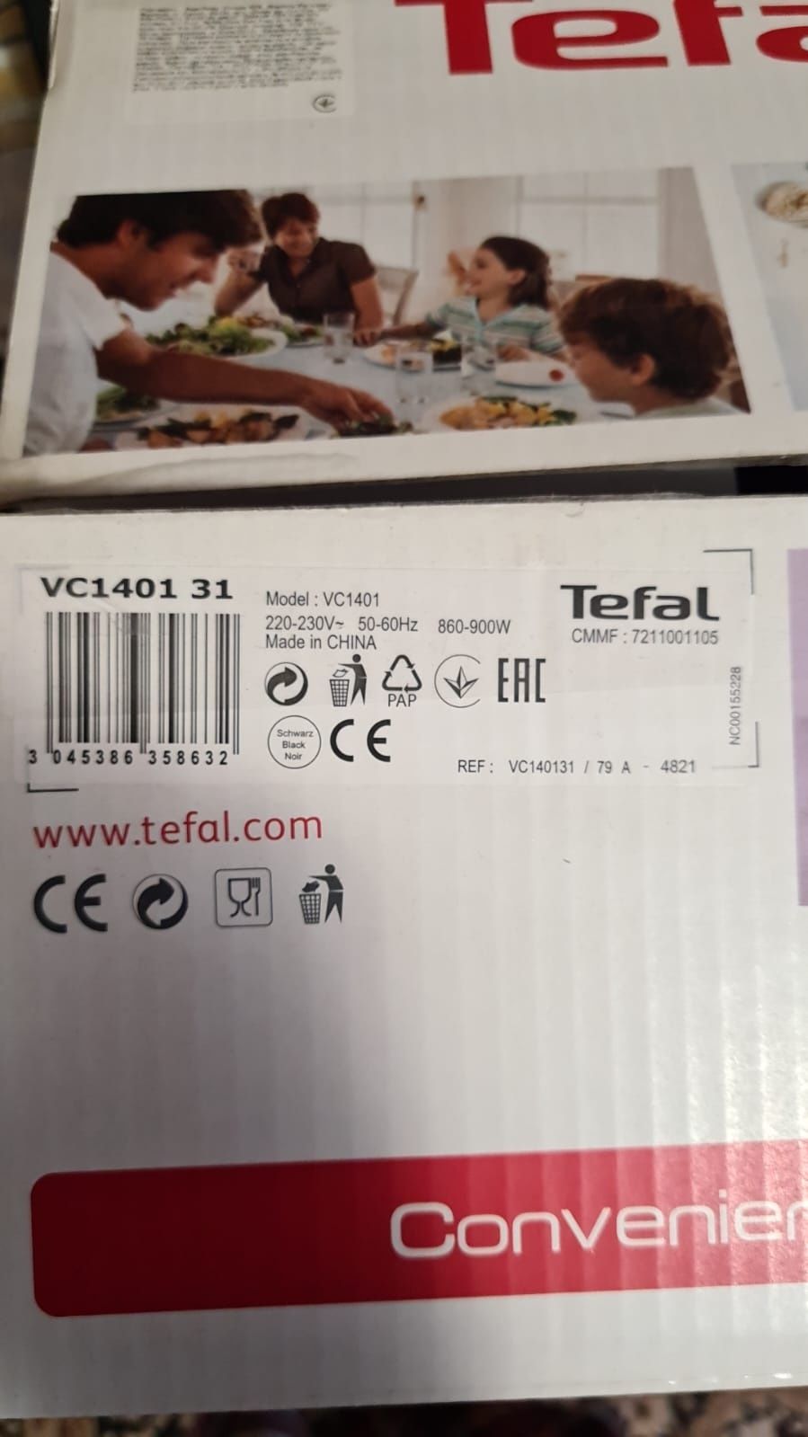 Пароварка Tefal Convenient series, 6l, 900w