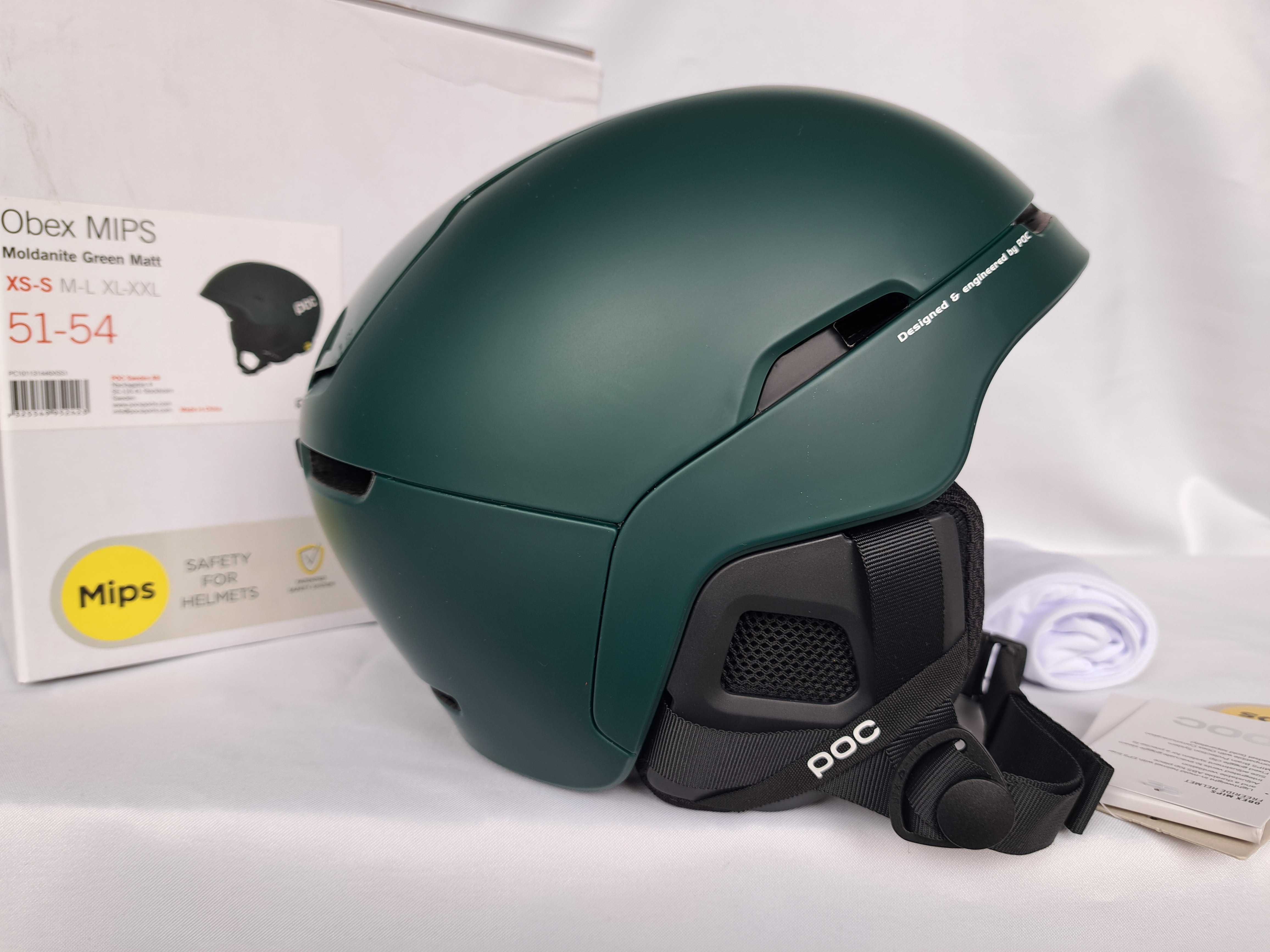 Kask narciarski POC Obex Mips Moldanite Green Matt XS/S 51-54cm