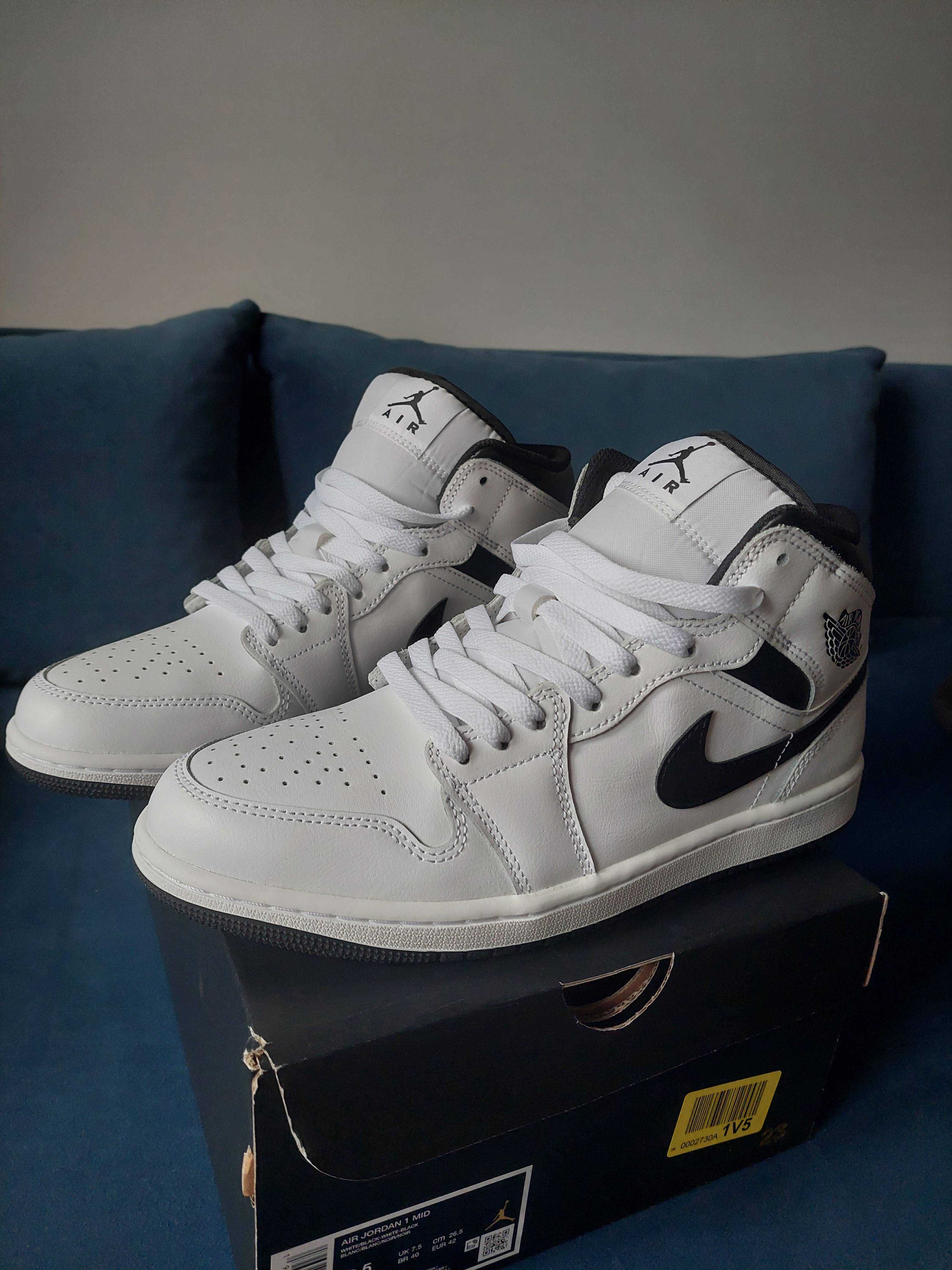 Air Jordan 1 Mid white/black