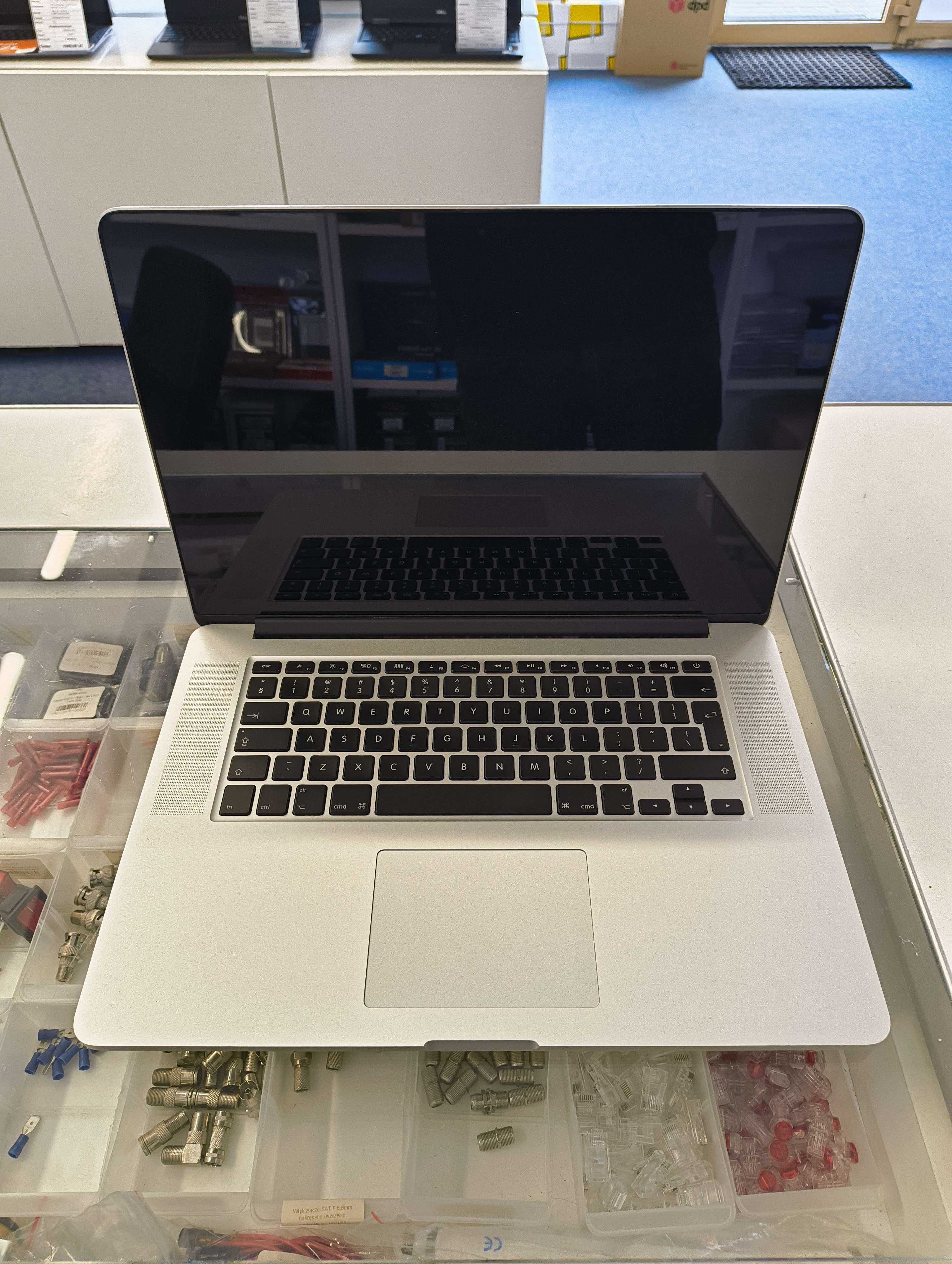 Laptop Apple MacBook Pro A1398 i7 Iris Pro 1,5GB 16GB DDR3 250GB SSD