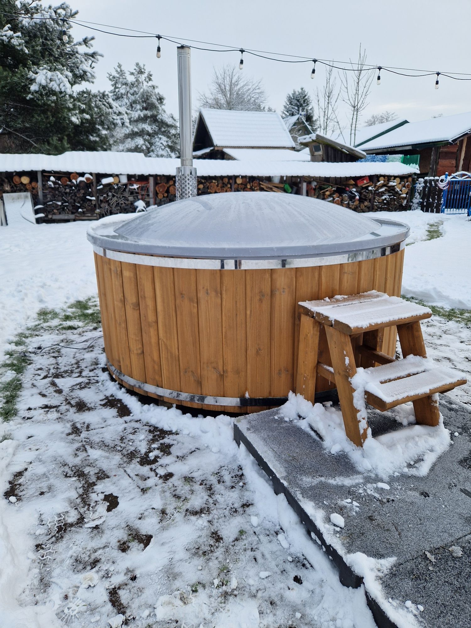 Domki na Podlasiu jacuzzi/balia sauna kucyki plac zabaw