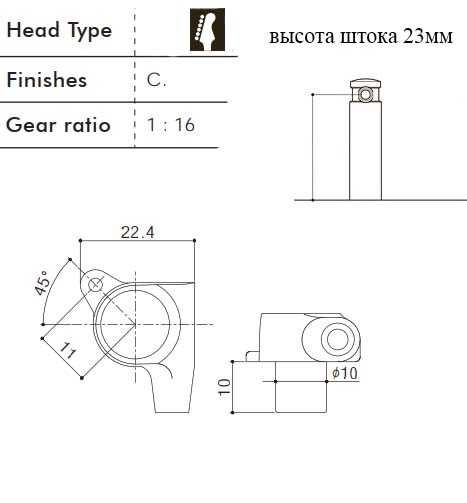 Колки Jackson Die-Cast tuners