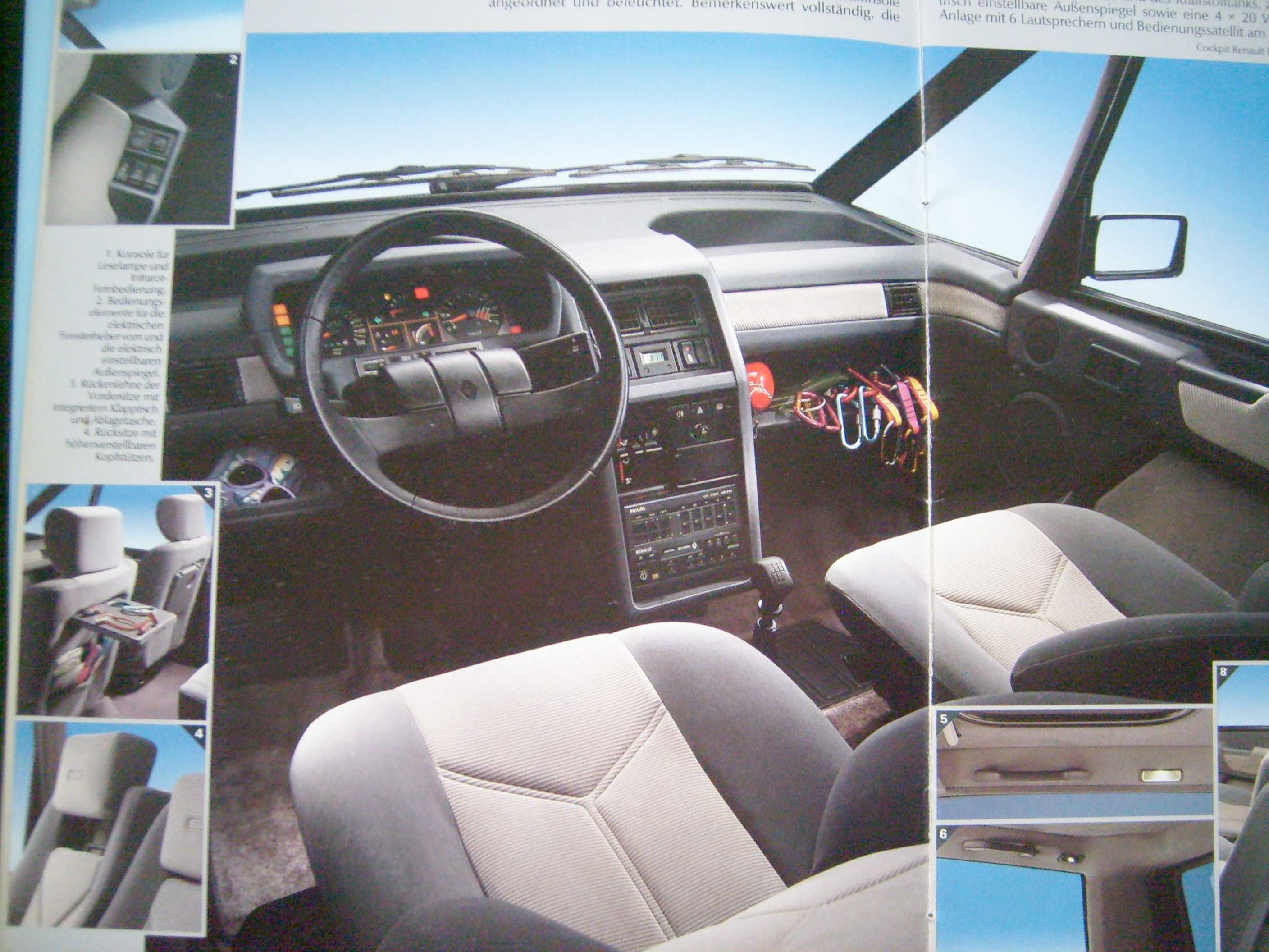 RENAULT ESPACE Mk1 FL '89 również Quadra / prospekt 32 str., stan BDB