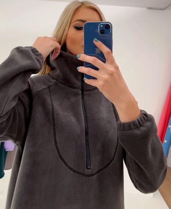 базовое платье - худи, очень мягенькое, тепленькое