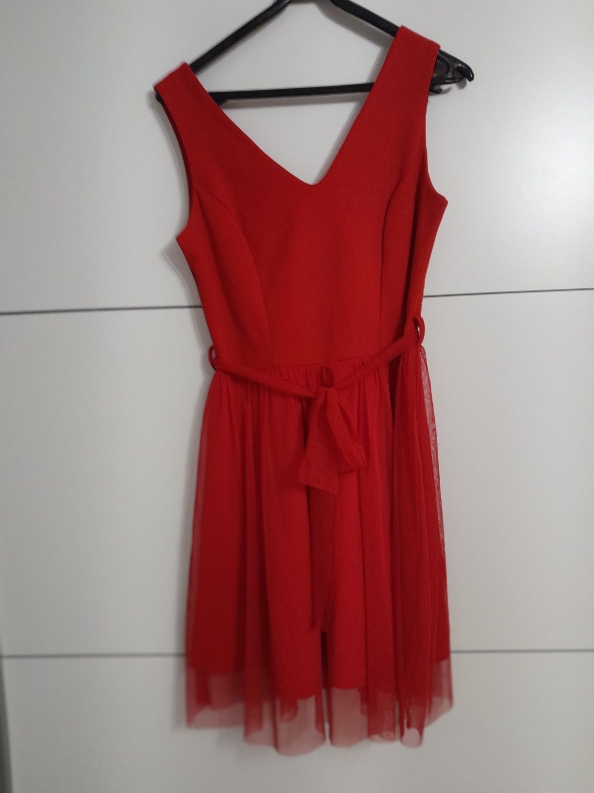 Czerwon sukienka xs