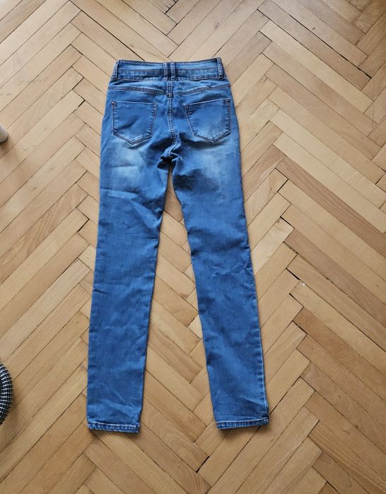 Skinny jeans wysoki stan