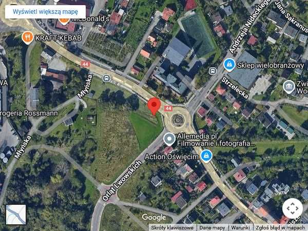 Reklama Billboard Oświęcim Centrum Ul. Konarskiego Wydruk i montaż!