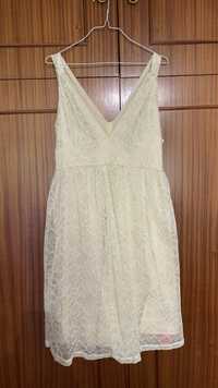 Vestido rendado cerimonia Shein