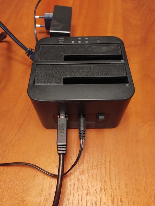 Док-станція клонувальн Fideco для двох HDD 2.5"/3.5" SATA/SSD USB 3.0