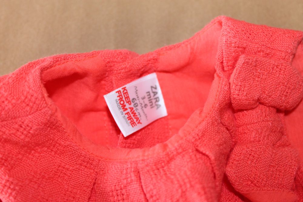 Vestido zara 3-6 meses