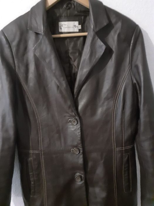 Casaco Cabedal Cortefiel Tamanho M