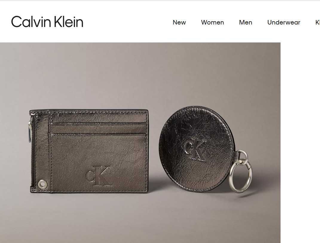 Жіночий гаманець для карток з дзеркалом Calvin Klein оригінал, кошелек