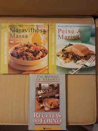 3 livros de culinária