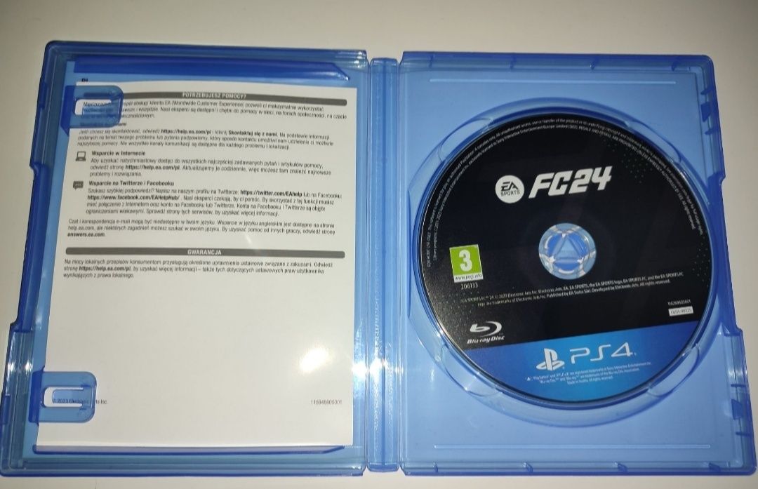 Gra Ps4 FC 24 wersja PL piłka nożna gry PlayStation 4 Fifa Sniper GTA