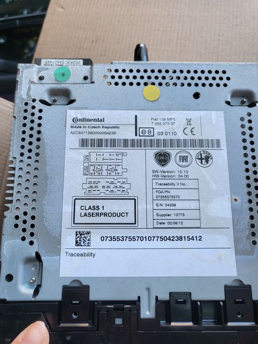 Radio Fiat Panda III