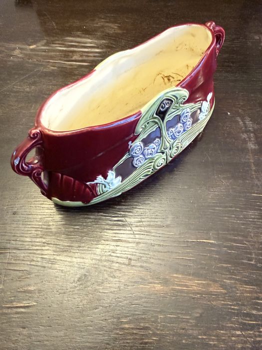 Stara majolika amfora osłonka na doniczke