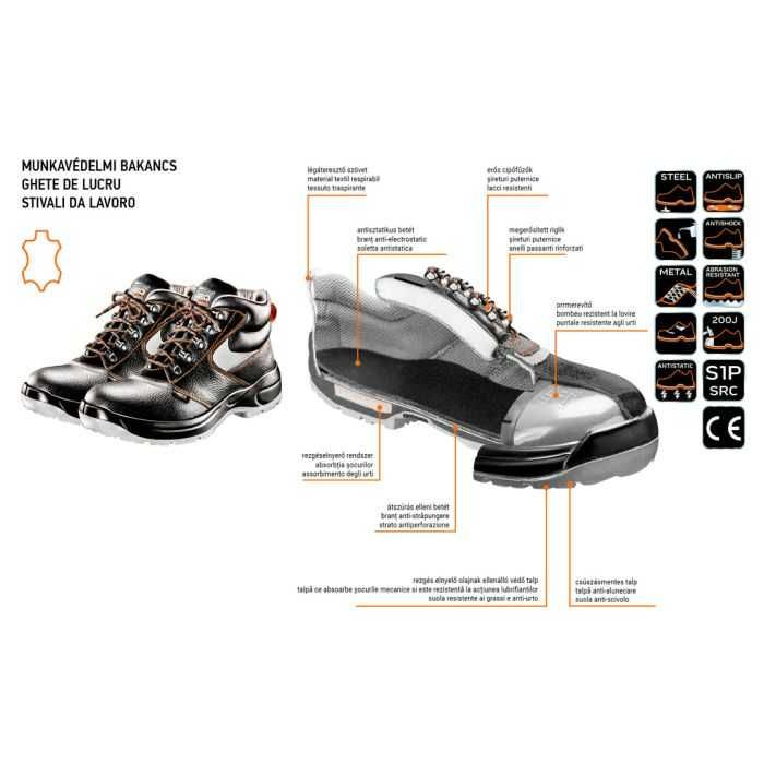 TRZEWIKI ROBOCZE skórzane NEO TOOLS rozmiar 42 - nowe.