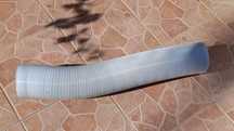 Tubo flexível alumínio branco D 120mm C 2m
