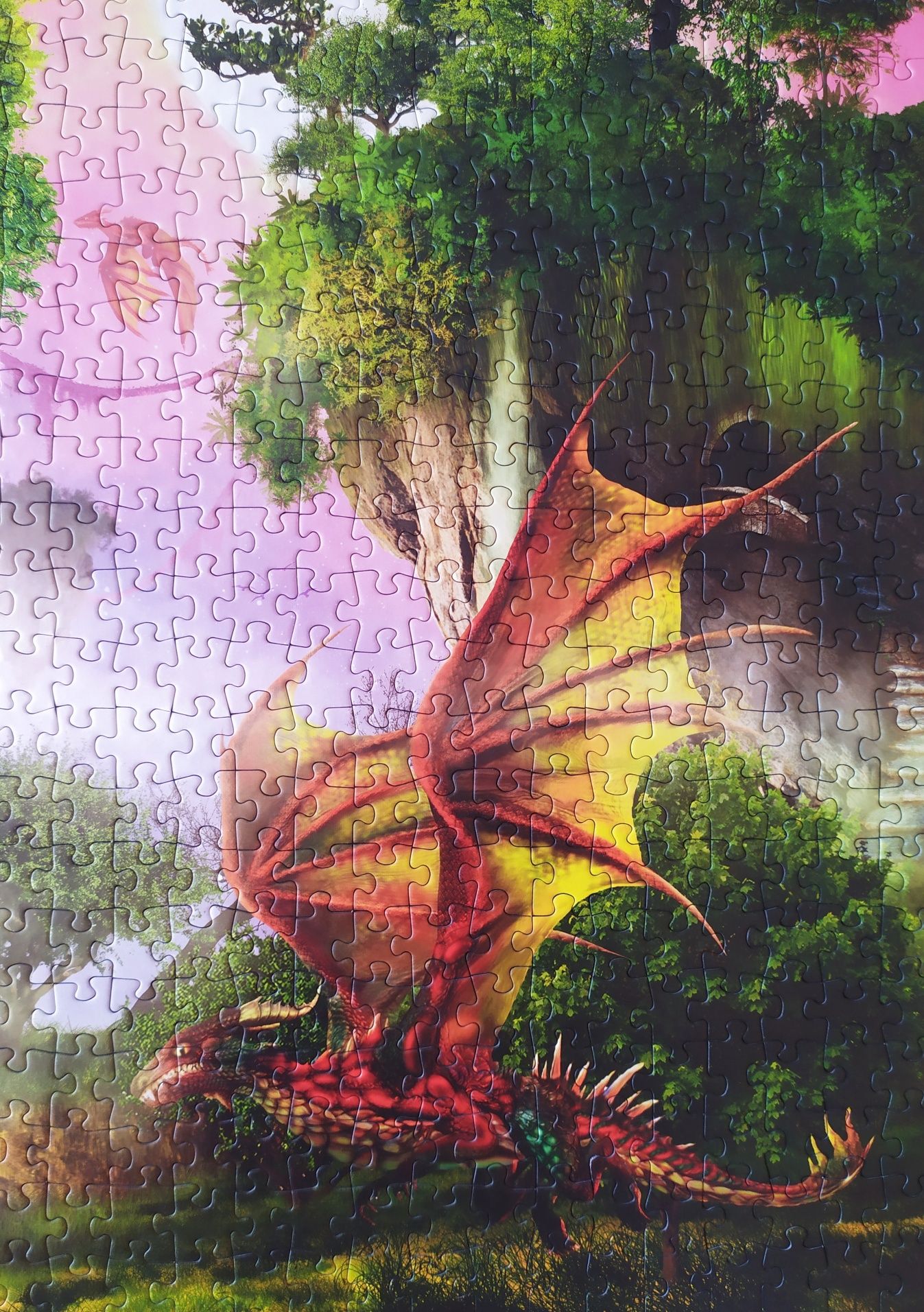 Puzzle Schmidt 1000 Opiekunowie lasu Georgia Fellenberg smoki