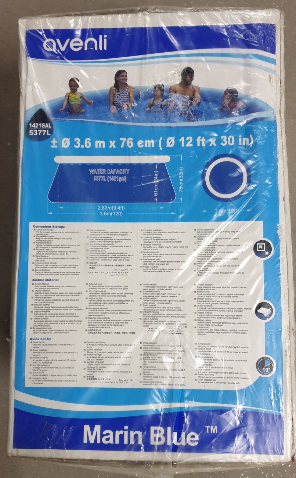 Piscina 360cm x 76cm (nova)