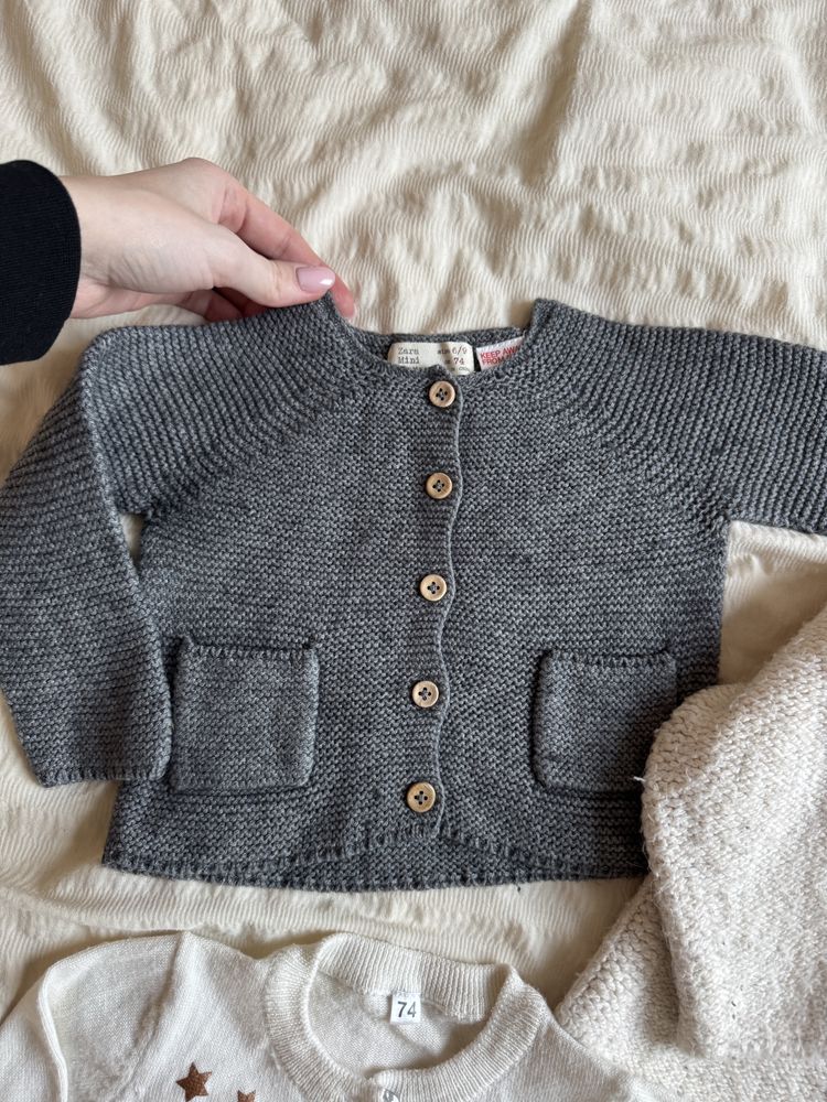 3 sweterki zara 74