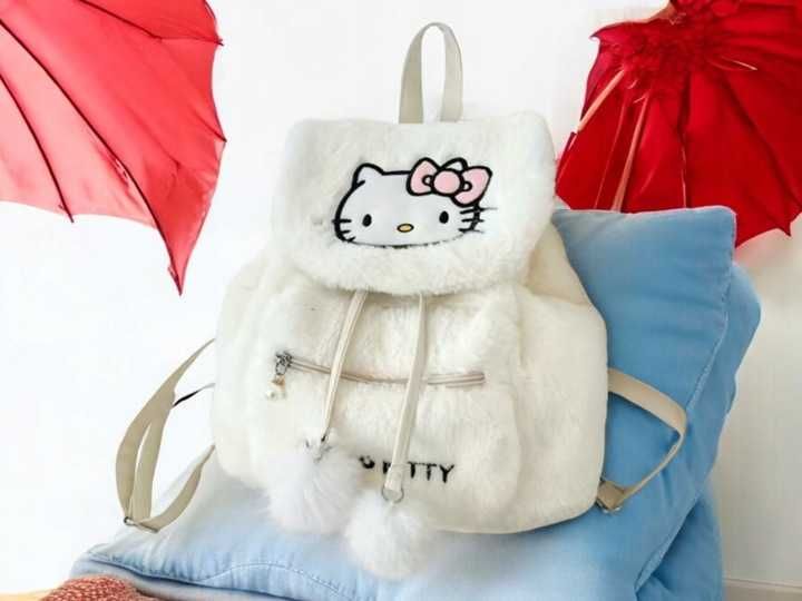 plecak Hello Kitty różowy/biały 30 cm