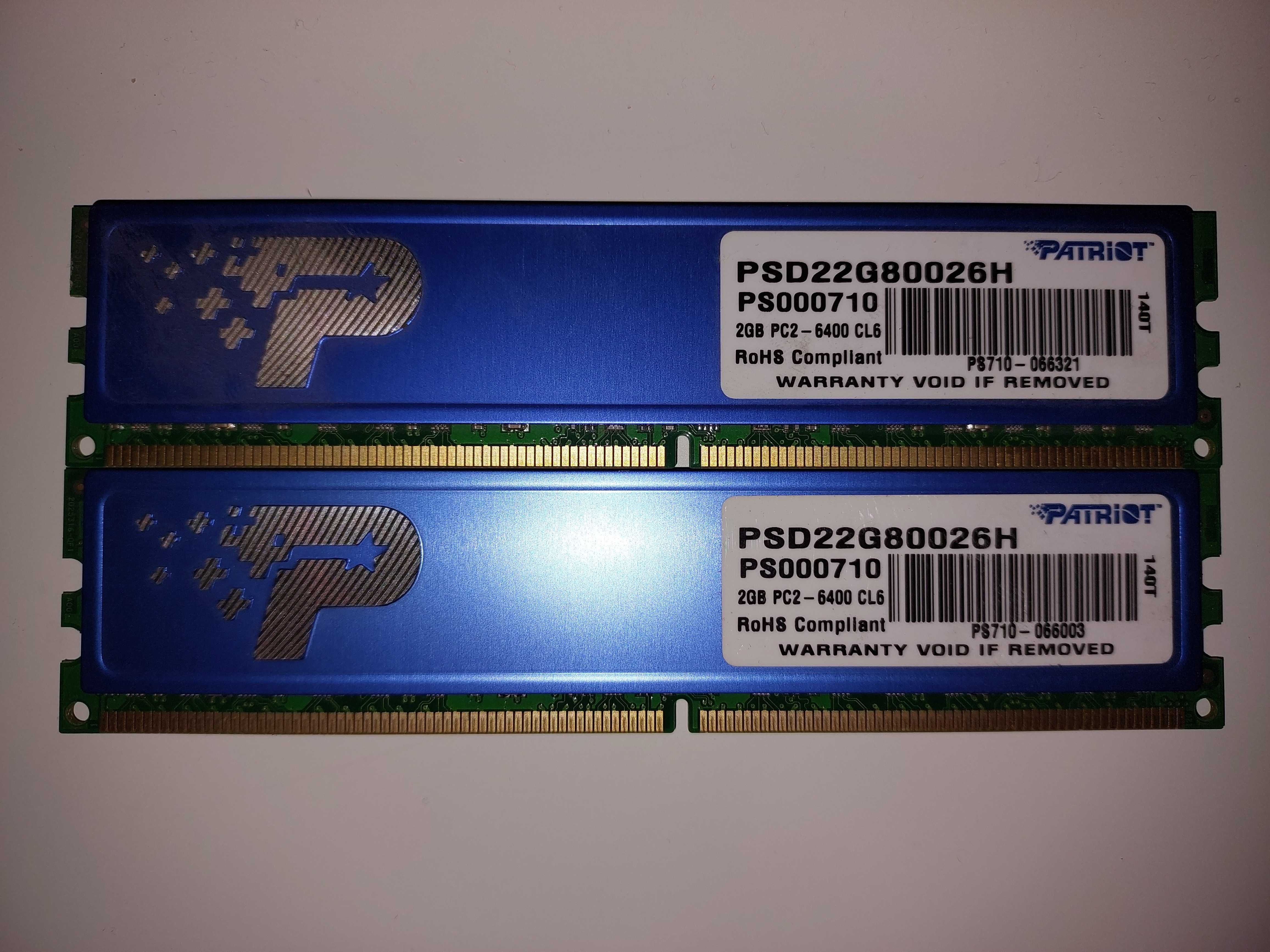 Pamięć RAM DDR2 4GB (2x2g) 2Rx8 6400U 800MHz PC