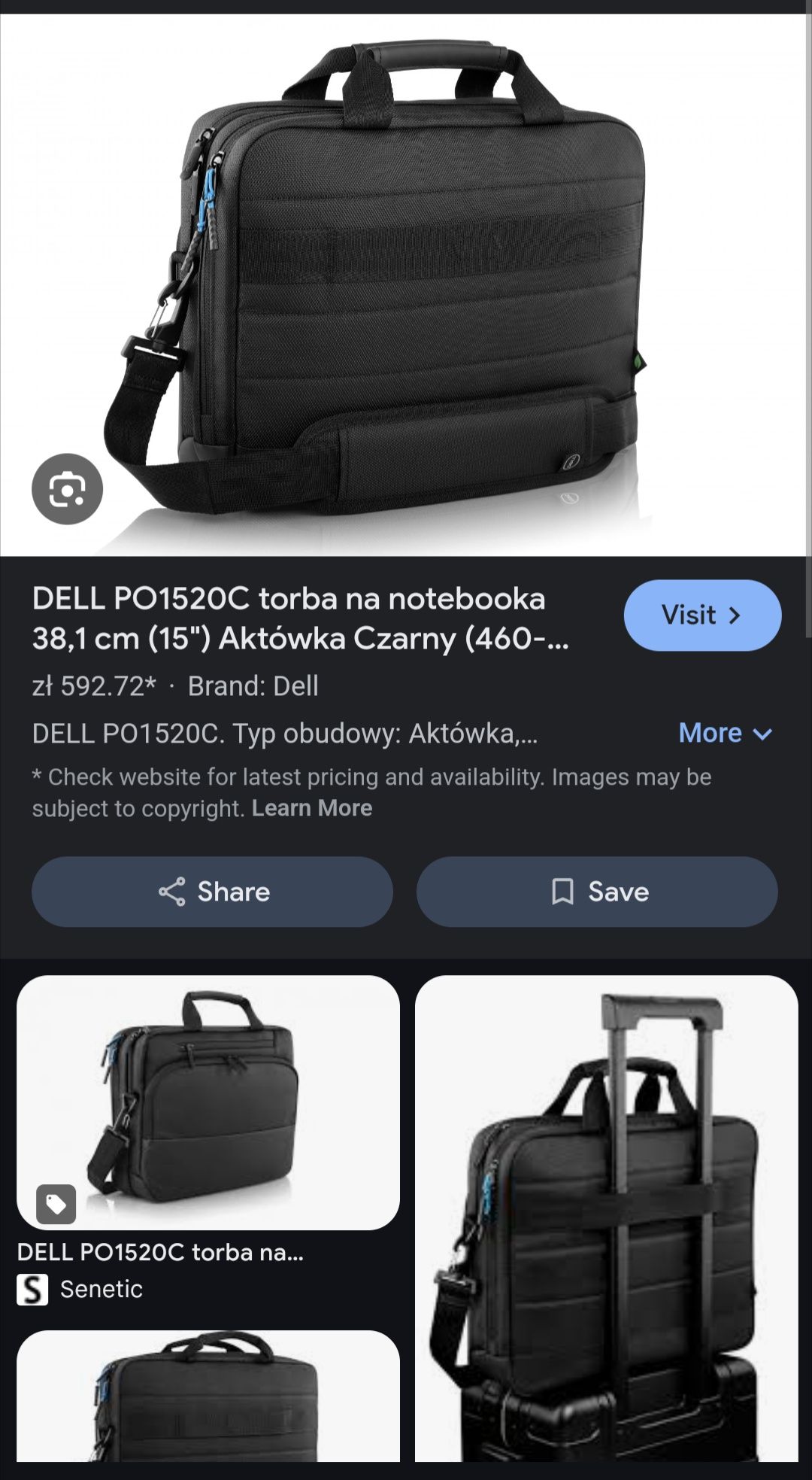 Nowa torba do laptopa Dell