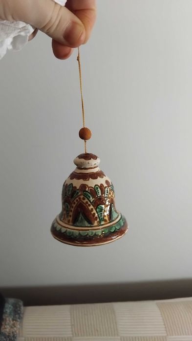6 dzwonków ceramika kossowska na choinkę Косівська кераміка