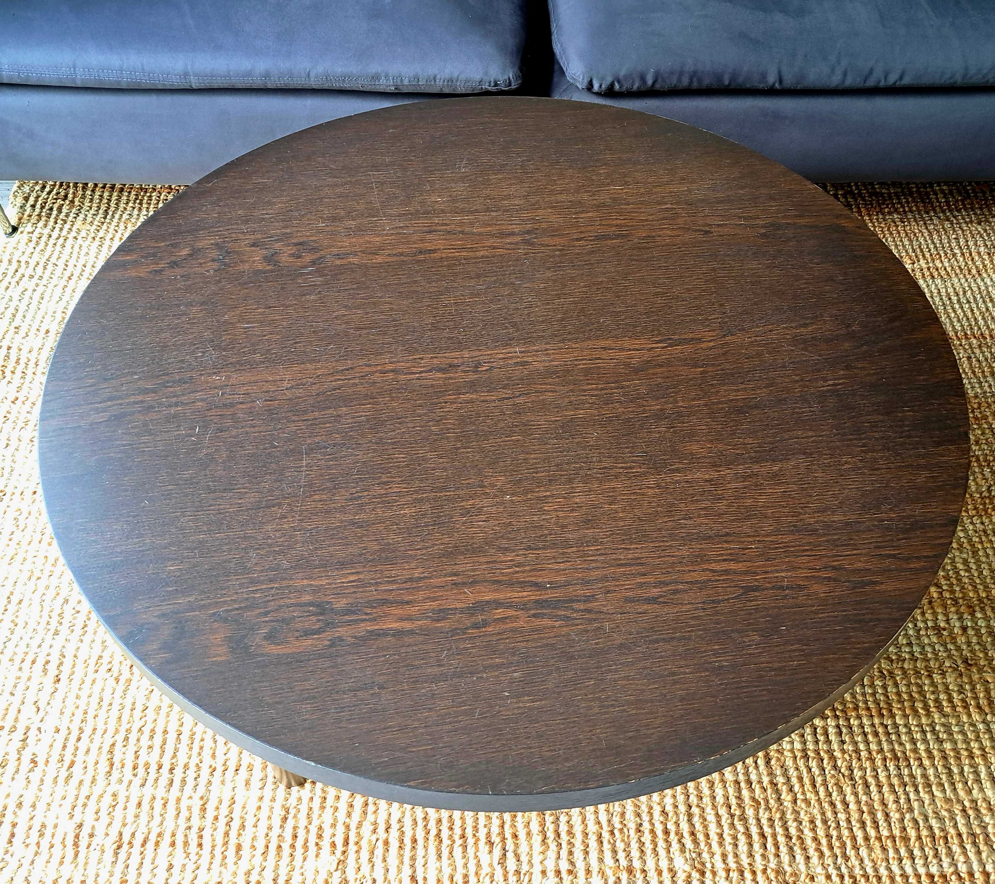Stolik kawowy z drewna 90cm