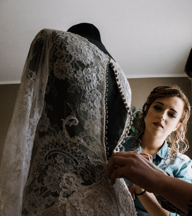 Wyjątkowa suknia ślubna Vanilla Sposa 1855 + długi welon gratis