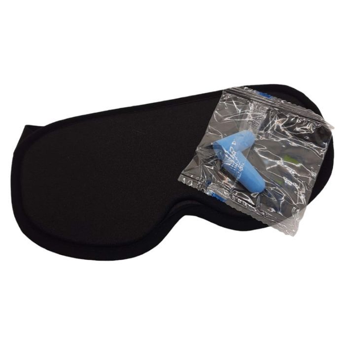 opaska na oczy do spania 3d czarna