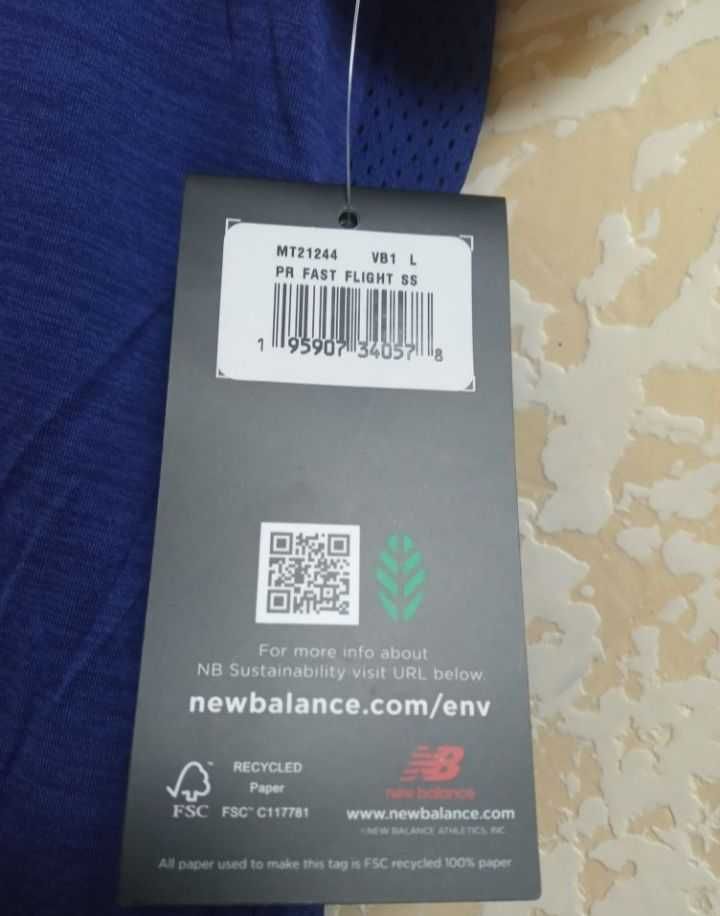 Футболка New Balance. Оригінал.Розмір L