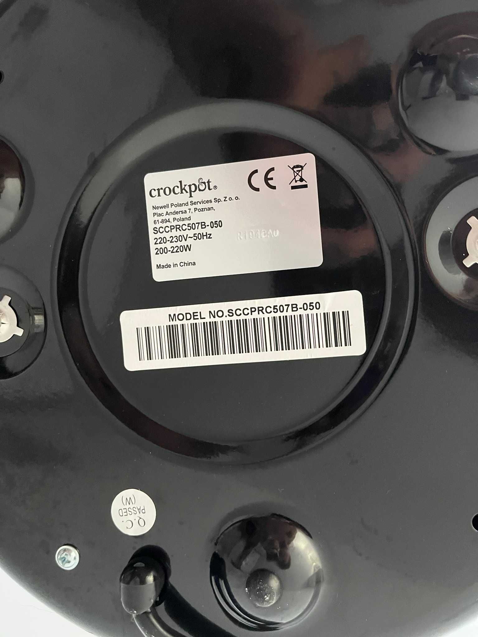 Wolnowar Crockpot 4,7l czarny SCCPRC507B-050