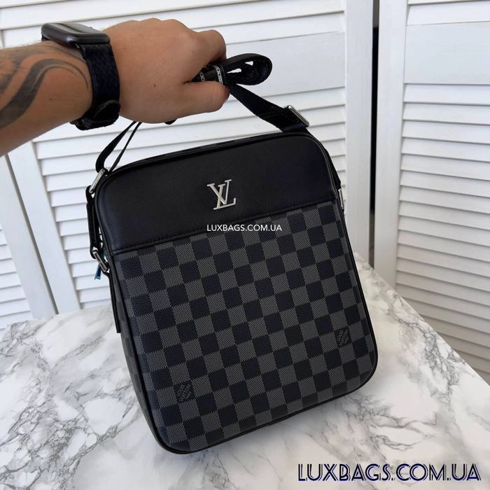 Мужская вместительная сумка через плечо Louis Vuitton