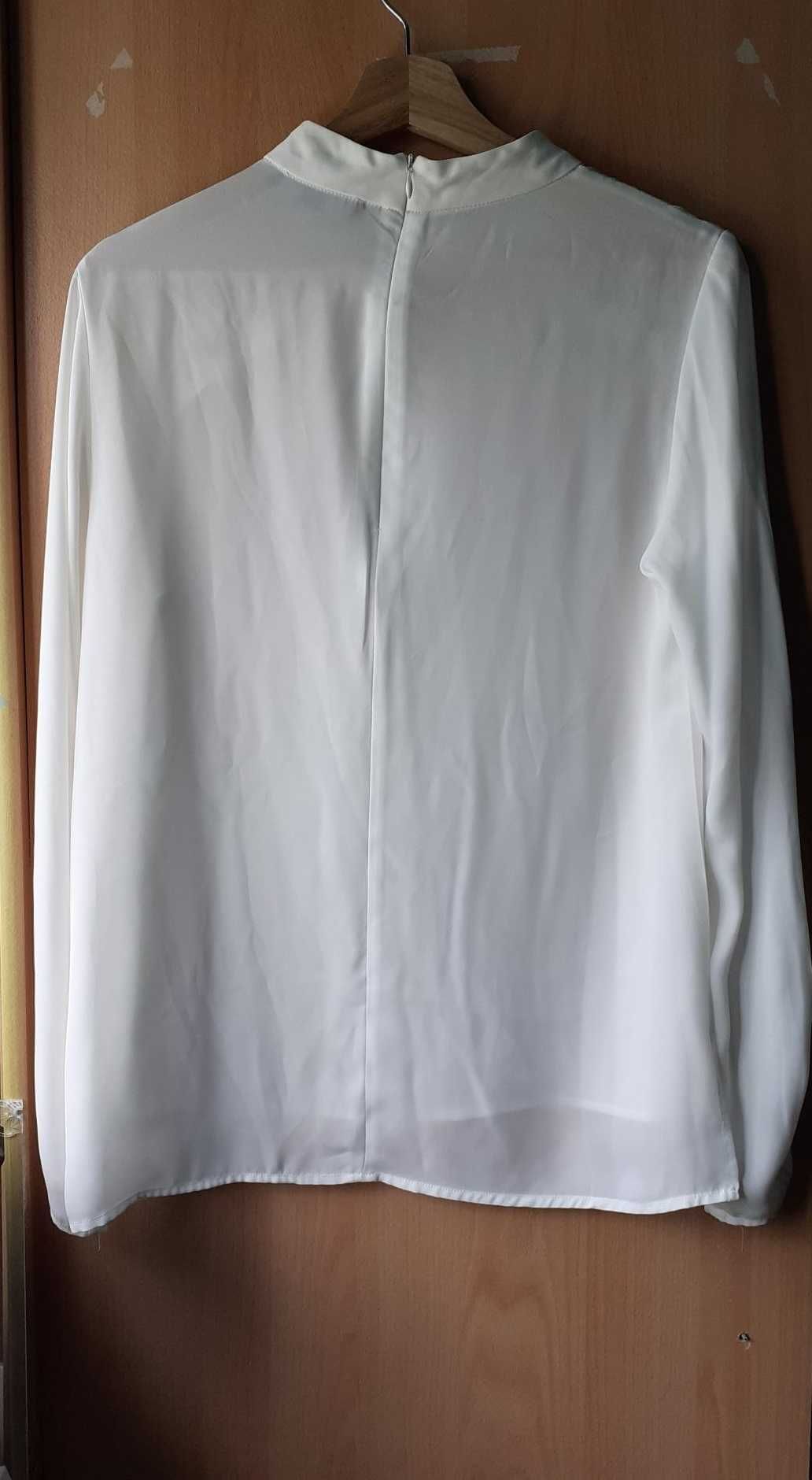 Blusa branca manga comprida M cortefiel