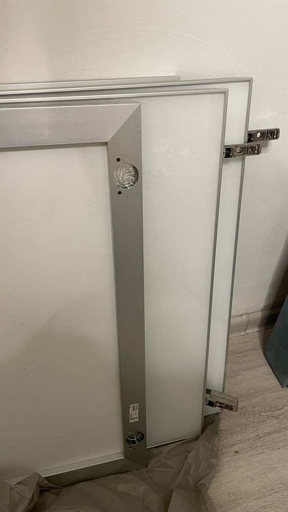 Fronty szklo/aluminium Rubrik Ikea