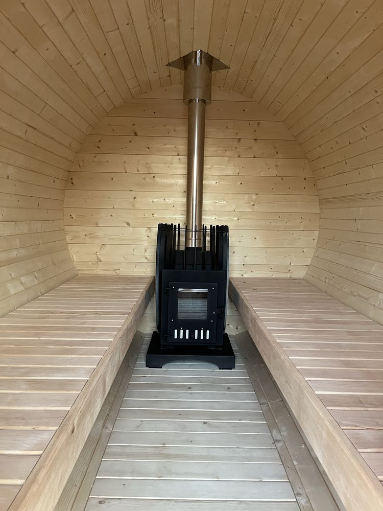SAUNA Ogroowa 380 cm Piec + Przedsionek