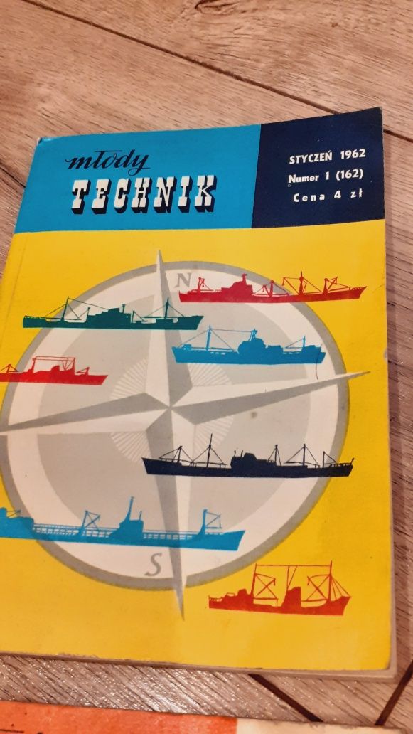 Książki Młody Technik z 1962 -1967 z prl  4szt