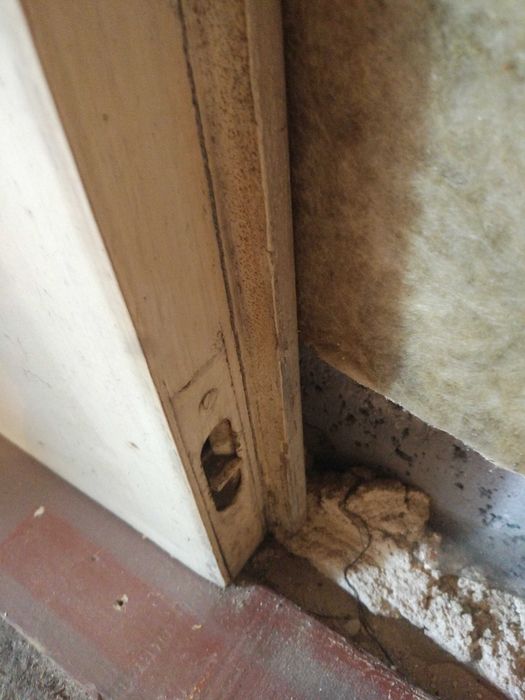 Drzwi drewniane balkonowe podwójne