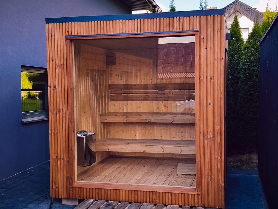 Sauna ogrodowa zewnetrzna gotowa od reki